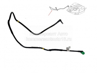 Трубка топливная гибкая от бака до фильтра (обратка)Ducato Rus 2.3 JTD (черная)